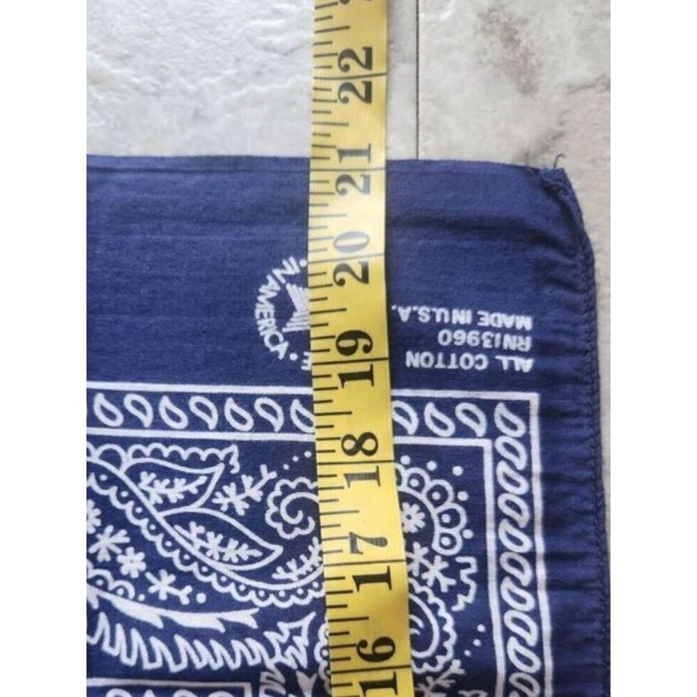 Set of Paisley Bandanas with Beaded scarf w Tassel Accent - White, Navy, Fuchsia - Picture 7 of 7